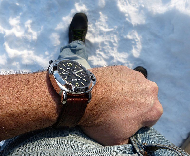 Panerai Pam 104 review.Finally took the Panerai plunge.Unboxing and impressions. WatchUSeek Watch Forums